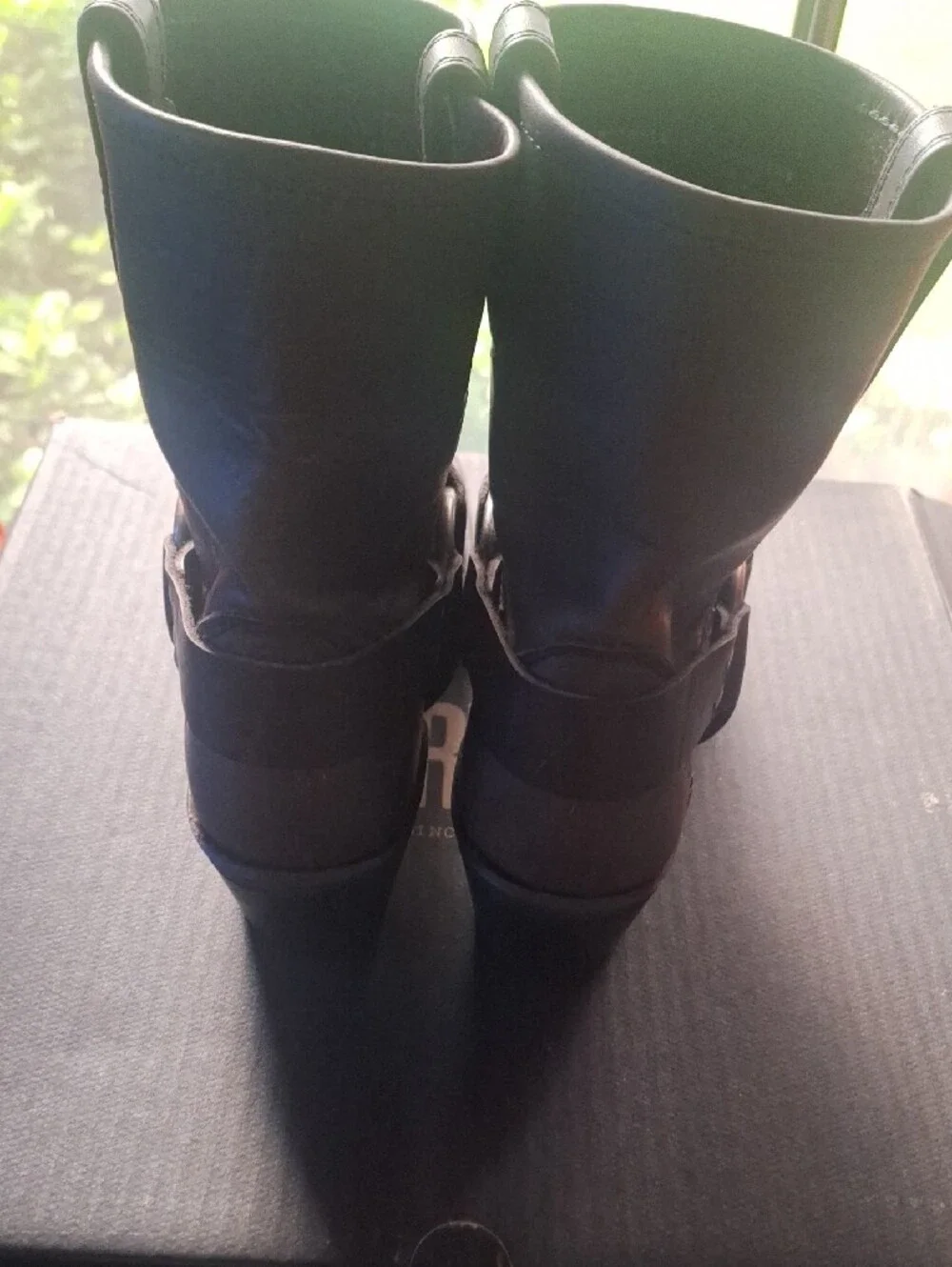 Frye Smoke Grey Harness Boot Size 5.5 Women Never Worn